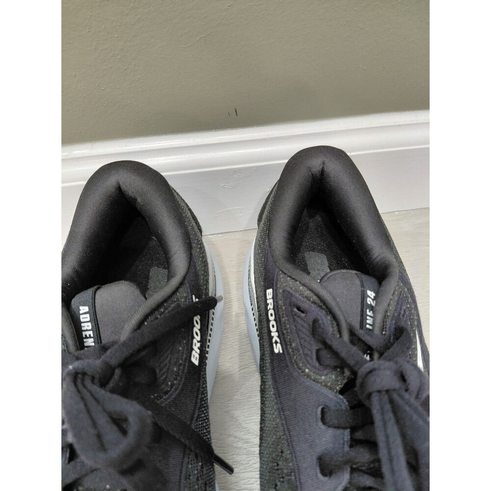Size 9.5D- Brooks Adrenaline GTS 24 Black White Men's Sneakers - Picture 10 of 16